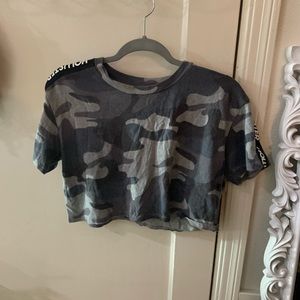 Camouflage holster crop top